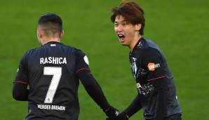 Yuya Osako bejubelt seinen Siegtreffer.