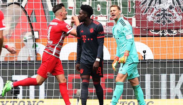 In der Bundesliga bezwang der FC Augsburg den FC Bayern München 1:0.