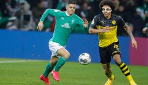 Axel Witsel: Mit gewohnt guter Passquote, verfing sich aber häufig im aggressiven Bremer Mittelfeld und konnte die Konter der Gastgeber in Halbzeit eins selten aufhalten. Sehr diskrete Vorstellung des Belgiers. Note: 4.