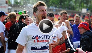 Christian Sauter und der FC Heidenheim sind nach einer langen Saison endlich am Ziel