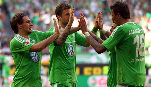 Patrick Helmes (l.) und Mario Mandzukic (r.) erzielten in dieser Saison jeweils zwölf Treffer