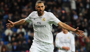 Karim Benzema traf in den letzten drei Spielen sechs Mal