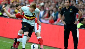 De Bruyne erzielte das entscheidende 2:1 aus Sicht der Belgier