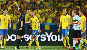 Felix Brych leitete auch das abschließende Gruppenspiel zwischen Schweden und Belgien