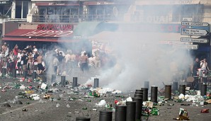 Marseille glich vor dem Spiel England-Russland einem Schlachtfeld