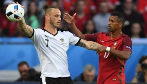 Marco Arnautovic führte gegen Portugal die zweitmeisten Zweikämpfe (12) aller Österreicher