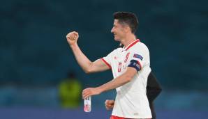 Robert Lewandowski traf für Polen.