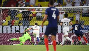 Die deutsche Nationalmannschaft hat ihr Auftaktspiel bei der EM 2021 verloren. Gegen Weltmeister Frankreich unterlag das DFB-Team in München mit 0:1 (0:1). Hier findet Ihr die Noten und Einzelkritiken aller Spieler.