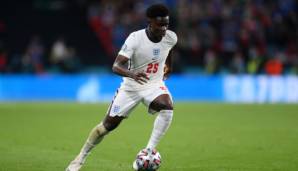 BUKAYO SAKA: Kam gut 20 Minuten vor Schluss der regulären Spielzeit für den ausgelaugten Trippier, blieb aber in all seinen Aktionen glücklos. Wurde mit seinem verschossenen Elfmeter am Ende zur tragischen Figur. Note: 4.