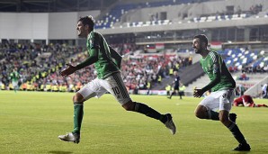 Der Held des Tages: Kyle Lafferty ist in letzter Sekunde zur Stelle und trifft zum Ausgleich