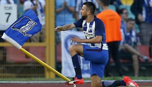 Vedad Ibisevic rannte nach seinem goldenen Tor zur Eckfahne