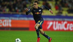 Yussuf Poulsen spielt für RB Leipzig