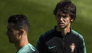 Nationalmannschaftskollegen: Joao Felix und Cristiano Ronaldo spielen gemeinsam für Portugal.