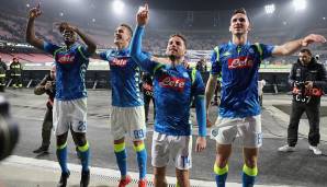 PLATZ 4 - SSC NEAPEL: Ein starkes Kollektiv, aus dem vor allem die kleinen Offensivspieler Dries Mertens, Jose Callejon und Lorenzo Insigne herausragen.