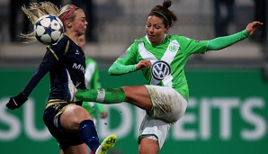 Vanessa Bernauer (r.) schoss gegen Essen das zwischenzeitliche 1:0