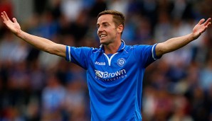 St. Johnstone (hier Steven MacLean) brauchte eine gewisse Anlaufzeit