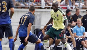 Mario Balotelli wurde beim Stand von 1:4 zur zweiten Halbzeit bei Milan eingewechselt