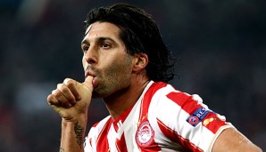 Alejandro Dominguez erzielte einen sehenswerten Treffer für Olympiakos Piräus