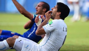 Während der WM sah es nicht danach aus, als könnten Suarez und Chiellini Freunde werden