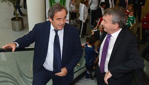 Beraten gemeinsam über Blatters Erbe: Michel Platini und Wolfgang Niersbach