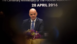 Gianni Infantino wurde im Februar zum FIFA-Präsidenten gewählt