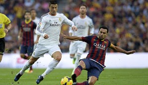 Xavi traf in unzähligen Clasicos auf Cristiano Ronaldo