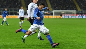 Eder spielte mit Italien 0:0 im Länderspiel