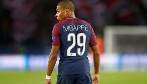 Platz 7: Kylian Mbappe (Paris Saint-Germain/Frankreich)