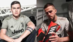 Paulo Dybala und Miralem Pjanic sehen nicht so wahnsinnig begeistert aus. Irgendwie auch verständlich. Beim Blick auf Trikot und Hose fiel uns ein: "Variationen von Lehm".