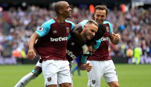 Platz 18: West Ham United (England) mit einem Markenwert von 265 Millionen Euro.