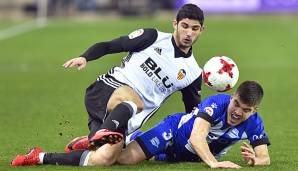 Goncalo Guedes qualifizierte sich mit dem FC Valencia für die Champions League.