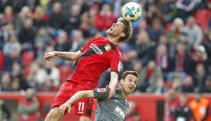 PLATZ 3: STEFAN KIEßLING (Bayer Leverkusen; Position: Stürmer) – 2486 gewonnene Zweikämpfe.