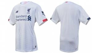 FC Liverpool - Auswärtstrikot: Tottenham, bist du's? Im Netz kursierten schon länger Bilder des gewöhnungsbedürftigen, blau-weißen Auswärtsjerseys. Im taiwanischen Online Store des Ausrüsters New Balance gab es das Trikot bereits zu kaufen.