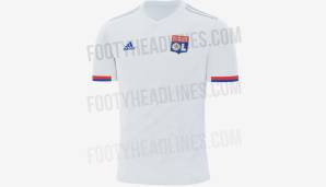 Olympique Lyon - Heimtrikot: Das neue Trikot von Lyon ist weiß und zeichnet sich durch einen insgesamt sehr klaren Look aus.