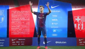 Platz 9: FC Barcelona, 2017/18 – Saldo: -142 Mio. Euro. Teuerste Verpflichtung: Philippe Coutinho (FC Liverpool), 145 Mio. Euro.