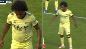 Beim Testspiel von Arsenal gegen Hibernian schien Willian das Trikot eine Nummer zu klein zu sein. Aber gut: Premier-League-Start ist ja erst in einem Monat. Reichlich Zeit für reichlich Sit-Ups.