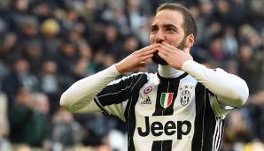 Platz 8: u.a. Gonzalo Higuain (Real Madrid, SSC Neapel, Juventus Turin, AC Milan, FC Chelsea) - 9 Dreierpacks