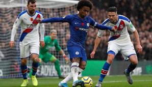 PLATZ 18: WILLIAN (FC Chelsea) – 303 erfolgreiche Dribblings (Erfolgsquote: 61,96 Prozent).