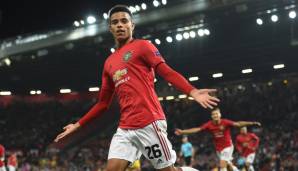 Platz 9: MASON GREENWOOD (18, Manchester United, Mittelstürmer) - 4 Scorerpunkte (3 Tore, 1 Assist).