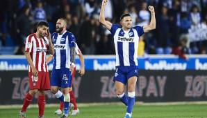 Platz 6: Lucas Perez (Deportivo Alaves) - 8 von 17 Toren - 47 Prozent.