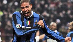 Adriano spielte 2001/2002 und von 2004 bis 2009 für Inter Mailand.