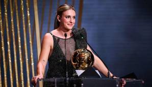 Ballon d'Or der Frauen - Platz 1: ALEXIA PUTELLAS (FC Barcelona) - Platz 2: BETH MEAD (FC Arsenal) - Platz 3: SAM KERR (FC Chelsea) - Platz 4: LENA OBERDORF (VfL Wolfsburg) - Platz 5: AITANA BONMATI (FC Barcelona)