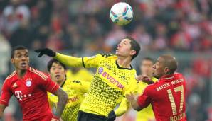 Bundesliga-Saison 11/12 - 13. Spieltag | 19. November 2011 | FC Bayern München gegen Borussia Dortmund 0:1 | Einsatzzeit: 90 Min. | Tore: - | Assists: - | Gelbe Karten: -