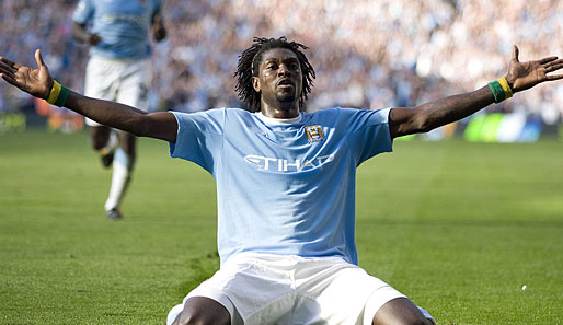 Der 26-jährige Togolese, Emmanuel Adebayor, wechselte 2009 von Arsenal zu Manchester City