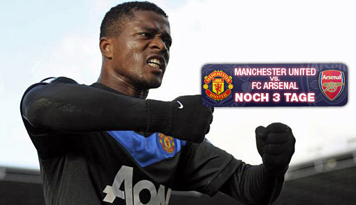 Patrice Evra könnte nach Verletzungspause am Montag wieder eine Option bei ManUtd sein