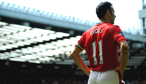 Ryan Giggs wird gegen den FC Liverpool wohl sein 607. Ligaspiel absolvieren