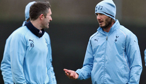 Wieder vereint: In Los Angeles spielt Robbie Keane (l.) mit David Beckham zusammen