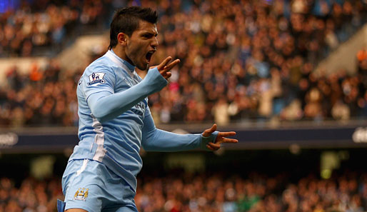 Sergio Aguero und Manchester City dominieren die englischen Klubs