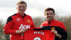 Mit Juan Mata (r.) konnte David Moyes (l.) schon den ersten hochkarätigen Neuzugang präsentieren