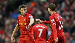 Steven Gerrard und die Reds bleiben im Titelrennen der Premier League